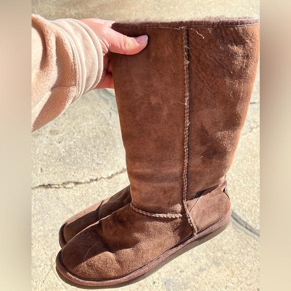 Tall brown LL bean boots, gently worn, great color - Picture 1 of 8